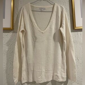 New York & Company Cream Knit Top